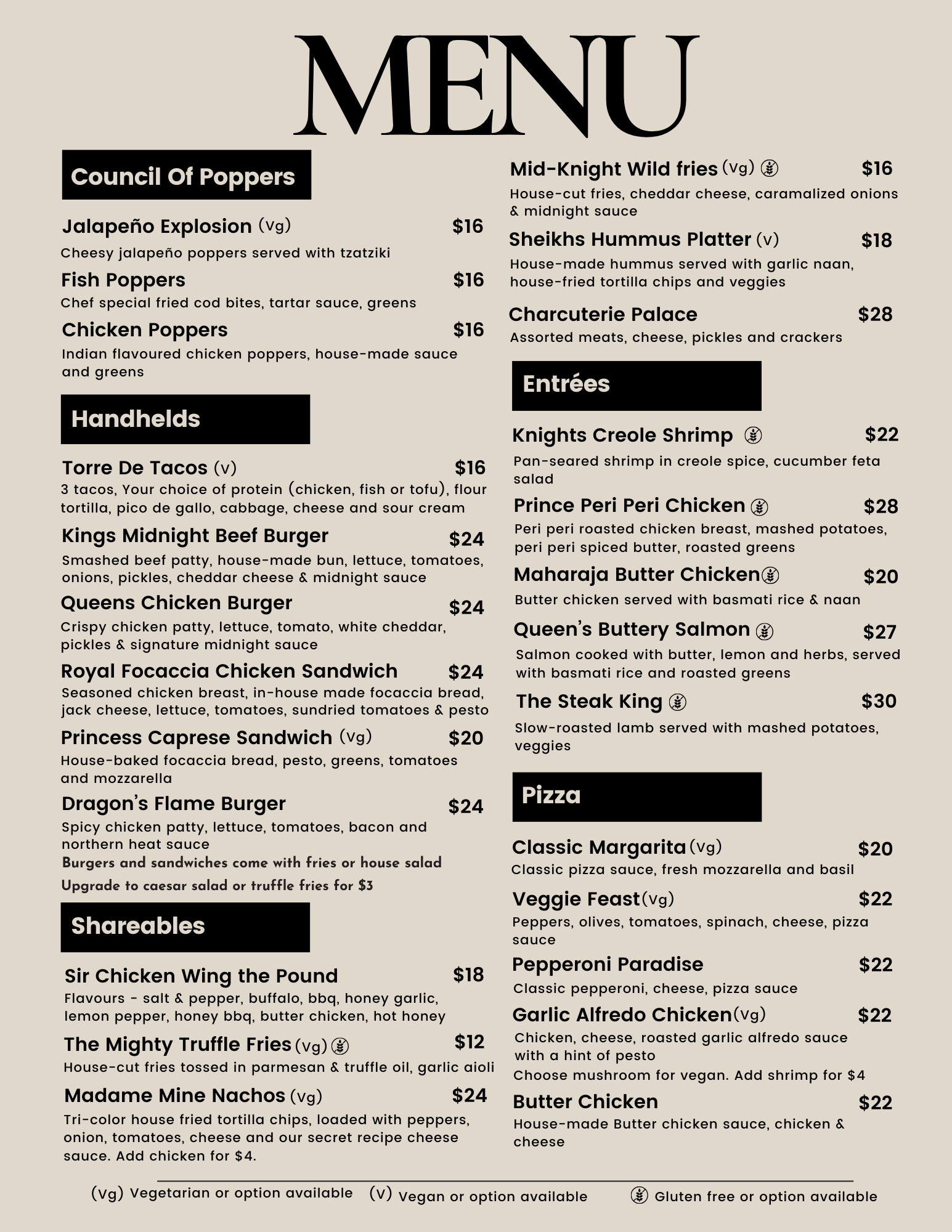 Food Menu
